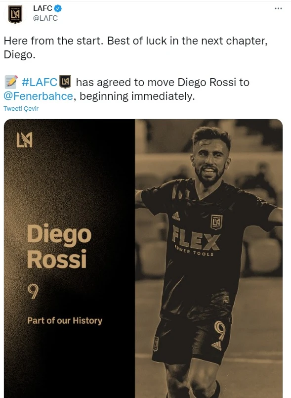 Diego Rossi resmen Fenerbahçe'de